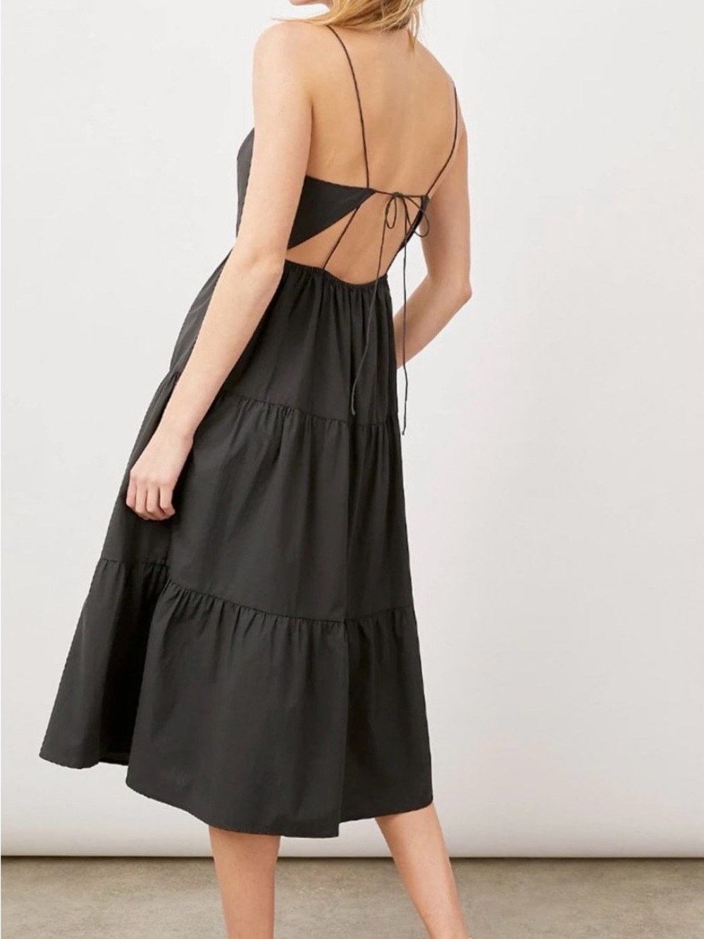 Rails Women’s Black Tiered Back-Tie Sundress